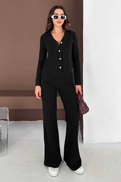 Noa&Noa Жіночий комплект з трикотажу на ґудзиках – Soft Structure