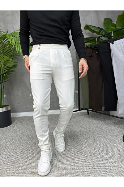 MİS MODA Men's linen trousers