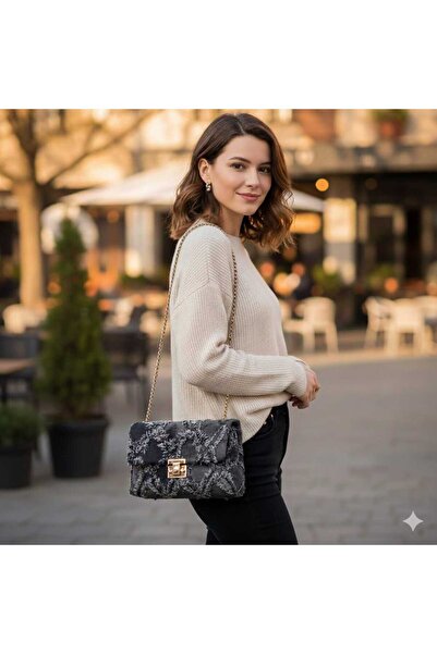 Bacoss Ретро дънкова чанта през рамо (BC-1269)