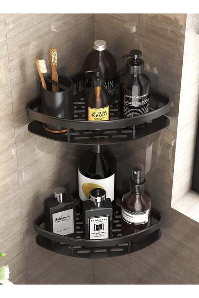 Generic Aluminum Bathroom Corner Shelf – Rustproof, No Drilling, Wall-Mounted...