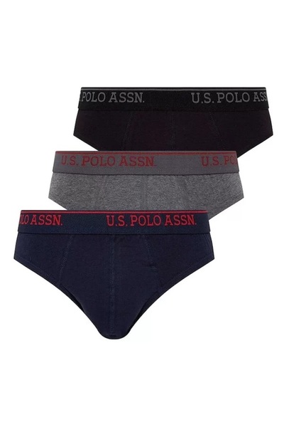 U.S. Polo Assn. Men's 3-Pack Cotton Briefs
