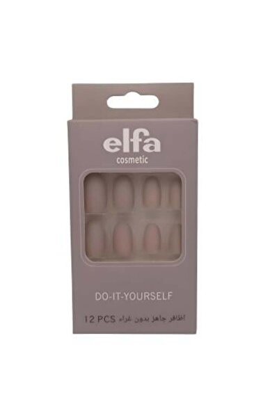 ELFA Ready-to-use Nail Set without Adhesives with 12 Stunning Pieces for Flaw...