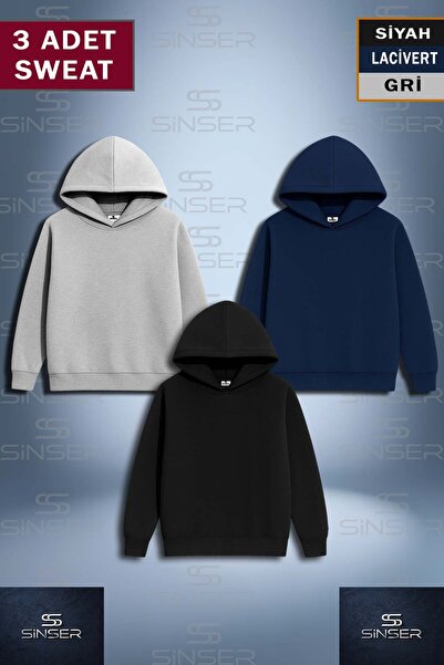 SS SİNSER Φούτερ με στάμπα  "SWEAT 3LU " μοντέλο  "SADE "