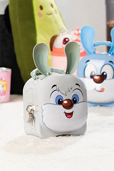 Teknoland Park Sevimli Yeşil Tavşanlı Kilitli Çocuk Kumbara - Para Biriktirme...