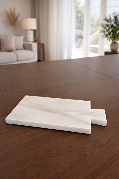 MUGU Stone Natural White Onyx Marble Cutting Board&Presentation Plate&Cheese ...