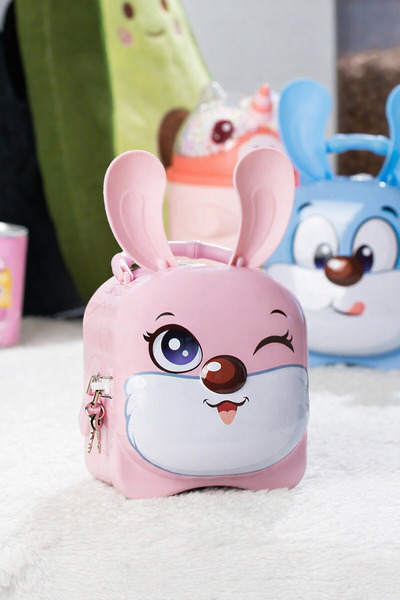 Teknoland Park Sevimli Pembe Tavşanlı Kilitli Çocuk Kumbara - Para Biriktirme...