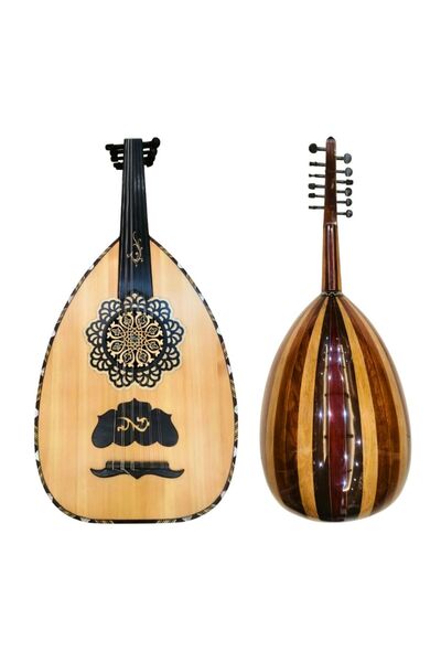 KARAZ MUSIC Lux Bandari oud, Swedish face (first grade), walnut, rose, and oa...