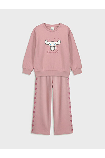 LC Waikiki Lila Cinnamoroll Printed Girls Sweatshirt and Sweatpants