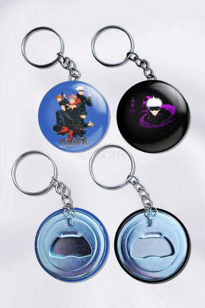 ZipZap حلية مفاتيح على شكل حقيبة من أنمي جوجوتسو كايسن (قطعتان)