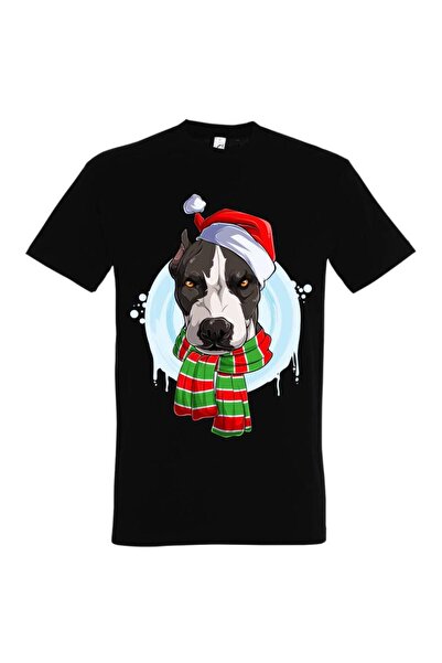 Printees Tricou bărbat - Pit Bull de Crăciun