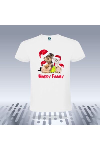 Printees Tricou bărbat - CHRISTMAS HAPPY FAMILY