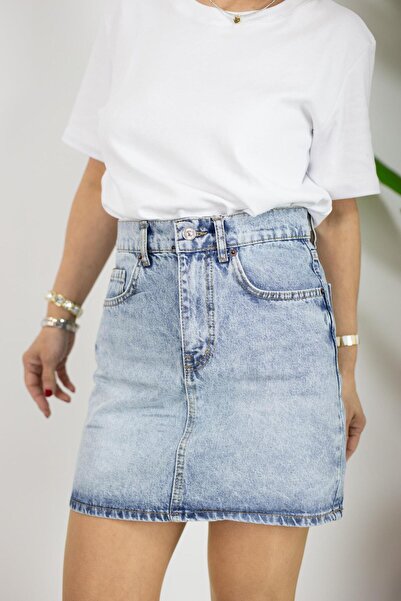 SİSTA MODA 4147 BASİC JEAN ETEK