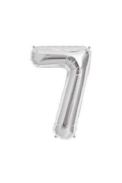 BenimMarifetlerim Number 7 Silver Foil Balloon 16 Inch 40 cm