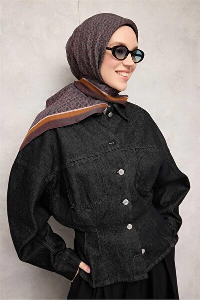 Silk Home Viskon Aura Scarf Chain Pattern Smoky Plum 90X90