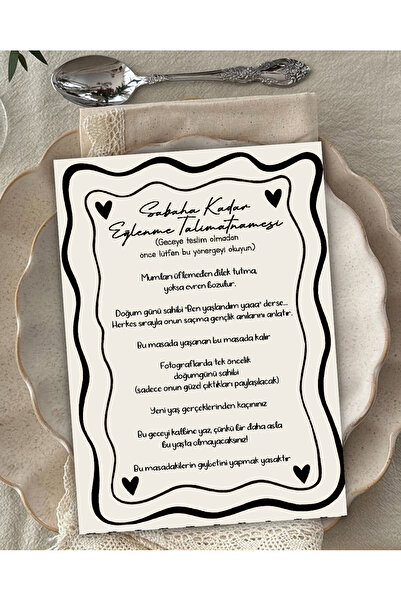 Pankart Evi 9Pcs Birthday Party Card Set - Birthday Fun New Year