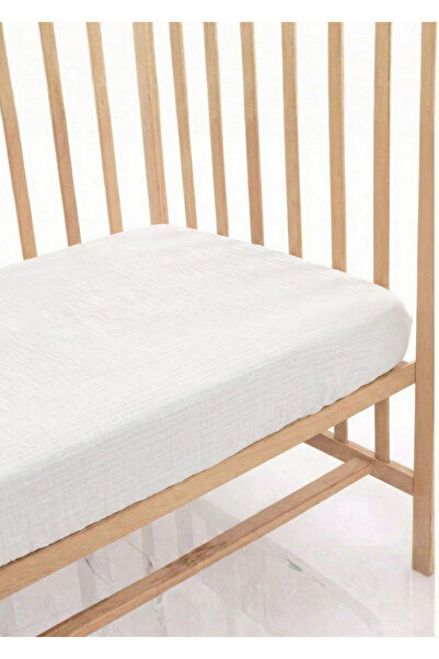 Joyous Mom Kids 100% Cotton Muslin Fitted Sheet - 4 Layers, Breathable Fabric...
