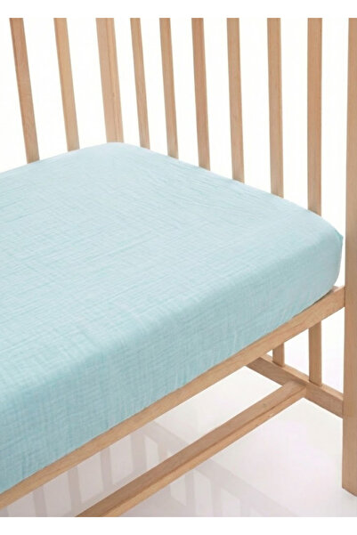 Joyous Mom Kids 100% Cotton Muslin Fitted Sheet - 4 Layers, Breathable Fabric...