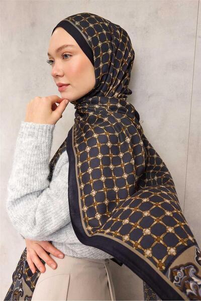 Silk Home Floş Viscose Organic Shawl Rope Pattern Σκούρο Ναυτικό Μπλε 195x75