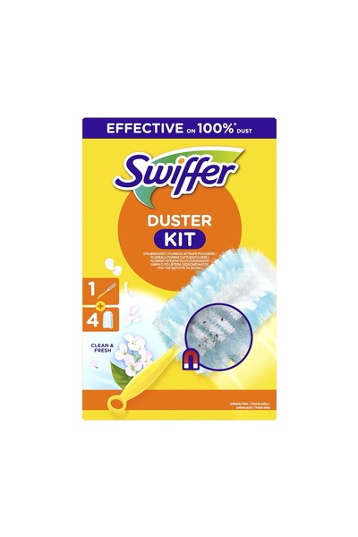 Swiffer Toz Sapı x1 Adet & Yedek Bezleri x4 adet- Pratik ve Etkili Temizlik