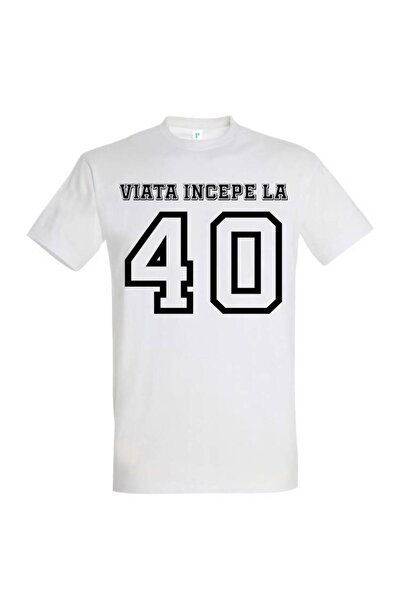 Printees Men's T-shirt - Life begins at 40