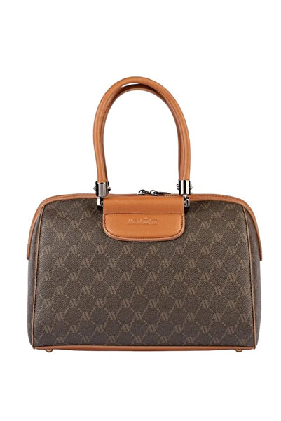 Armine Women's Hand & Shoulder Bag 396 Brown Dots