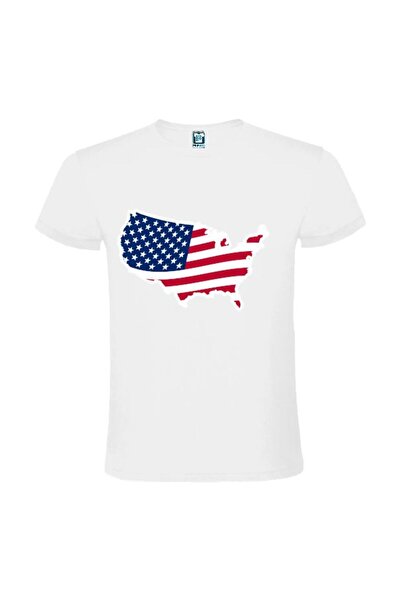 Printees Tricou bărbat - Uncle Sam Map