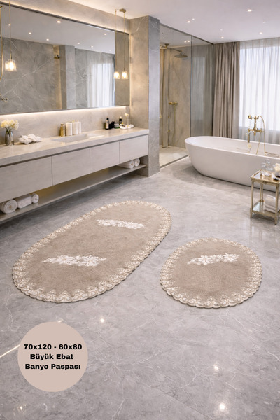 Bestekar Alvessa Bej Fransız Dantelli Güpürlü Yumuşak Yüzeyli Deri Kaymaz Tab...