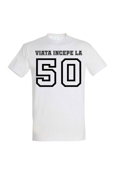 Printees Men's T-shirt - Life begins at 50