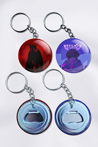 ZipZap حلية مفاتيح على شكل شخصية كرايبيبي من أنمي ديفيلمان (قطعتان)