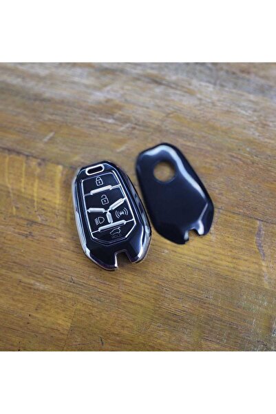 ALLBUCKS Ssangyong Kgm Torres Evx 5 Button Silicone Key Case Cover - Black