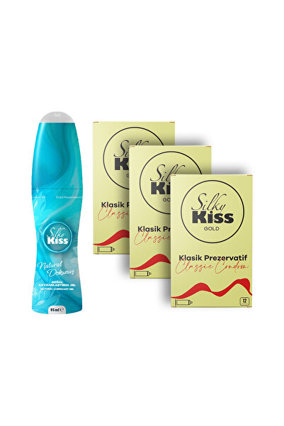 Silky Kiss Her Gece Paketi 5 – Natural Kayganlaştırıcı Jel ve 3 Kutu Gold Pre...