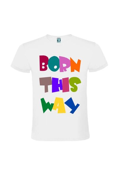 Printees Tricou cu mesaj BORN THIS WAY