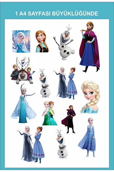 Sinek Kupası Tasarım Elsa Sticker, Çıkartma, Ajanda, Günlük, Planlayıcı, Bull...