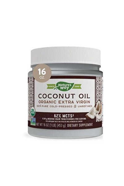 Nature's Way Organic Virgin Coconut Oil, Pure and Unrefined, 62% Medium Chain...