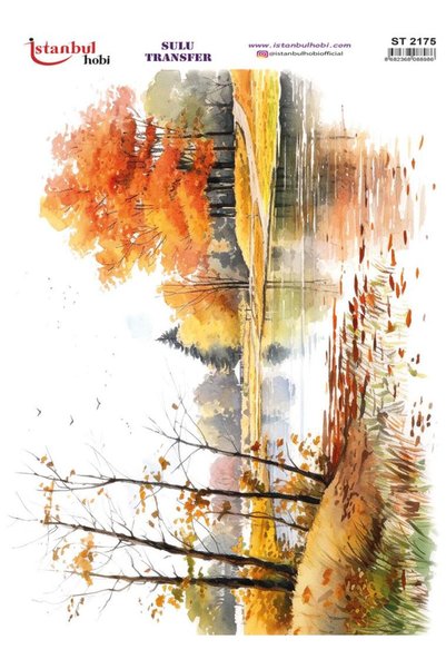 İstanbul Hobi Sulu Transfer Kağıdı 25x35cm ST-2175