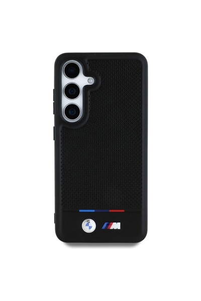 BMW Husă MagSafe din piele tricoloră pentru Galaxy S25