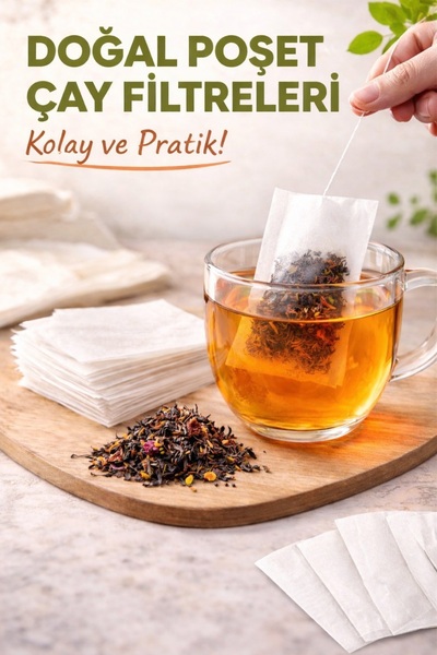 obrigado 26 قطعة من فلتر الشاي الورقي الطبيعي، عملي وقابل للتخلص منه، مناسب ل...
