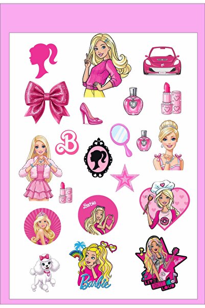 Sinek Kupası Tasarım Barbie Sticker, Çıkartma, Ajanda, Günlük, Planlayıcı, Bu...