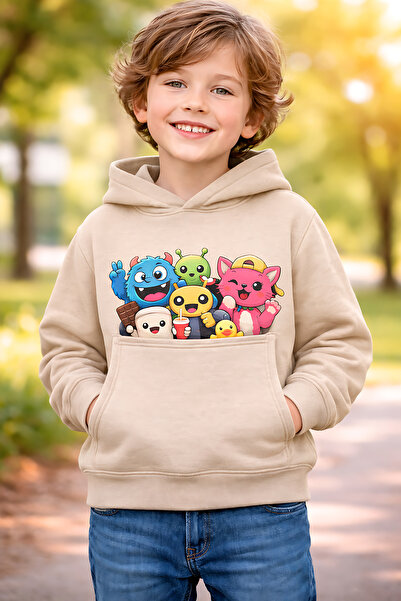 ArtYus Minion personaj ler cu imprimeu 3 İplik Ş cu căptușeală din fleece K c...