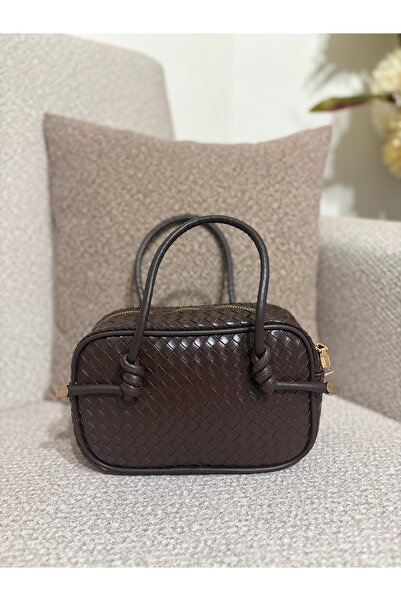 ALTUNAY Kadın Örgü Dokulu Omuz Ve El Çantası