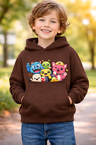 ArtYus Minion personaj ler cu imprimeu 3 İplik Ş cu căptușeală din fleece K c...