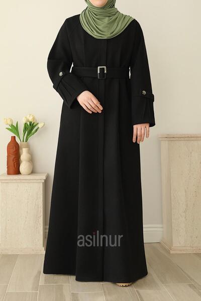 ASİLNUR Duru Kaşe Coat Black