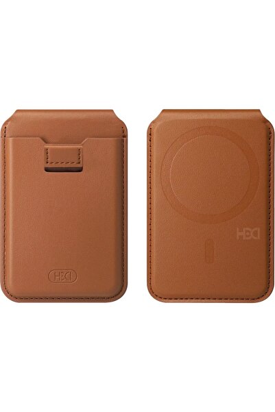 HDD HS-020 Namib Stant Özellikli Magsafe Kartlık - Kahverengi