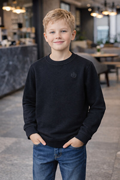 STYLENEST Children's Thessaloniki Knit Transitional Sweatshirt Crew Neck Cott...