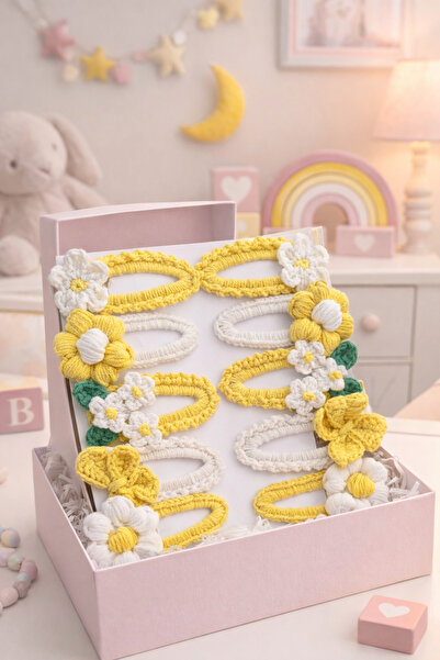 afralya home Knitted 5-Piece Buckle Set