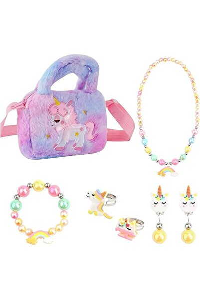 Generic طقم مجوهرات يونيكورن للبنات