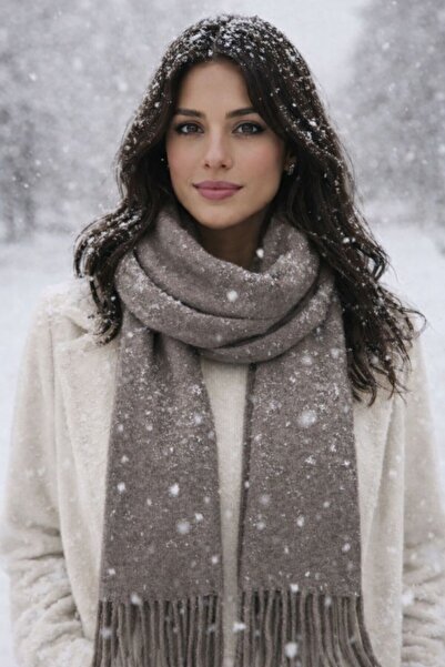 stravis Tasseled Mink Pashmina Shawl