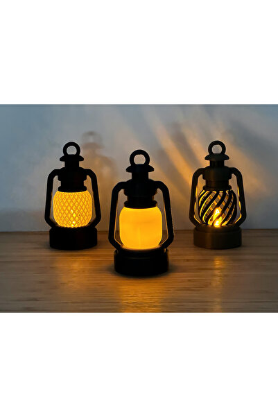 KOÇER AWM Gaz Lambası Tasarımlı Tea Light Masa ve Gece Lambası