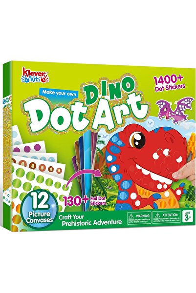 Klever Kits فن النقاط الديناصوري