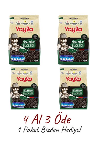 Yayla 4 Al 3 Öde Gurme Siyah Pirinç 4x500Gr